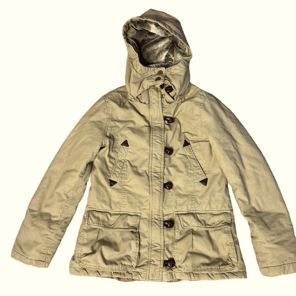 Steve Madden  Quilted Liner Faux Fur‎ on Collar Hood and Upper Back Size Medium - Picture 1 of 7
